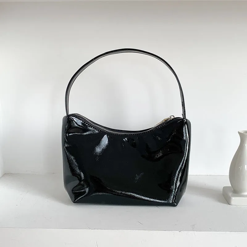 Women's Sier Commuter Underarm Solid Color Simple Fashion Handbags