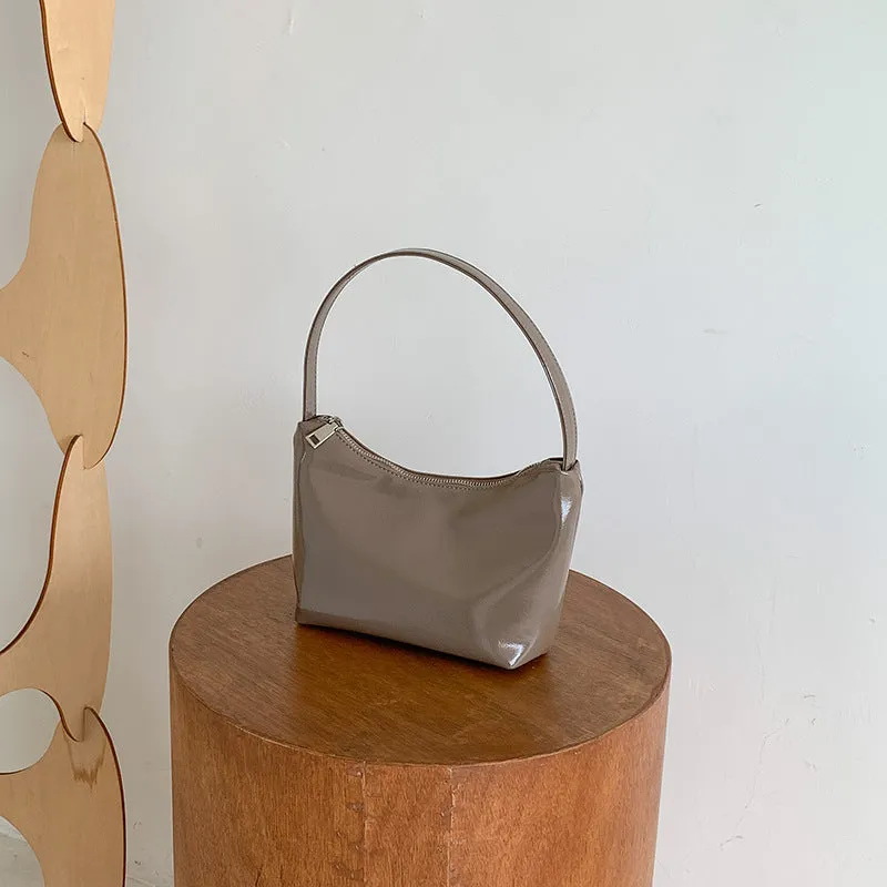 Women's Sier Commuter Underarm Solid Color Simple Fashion Handbags