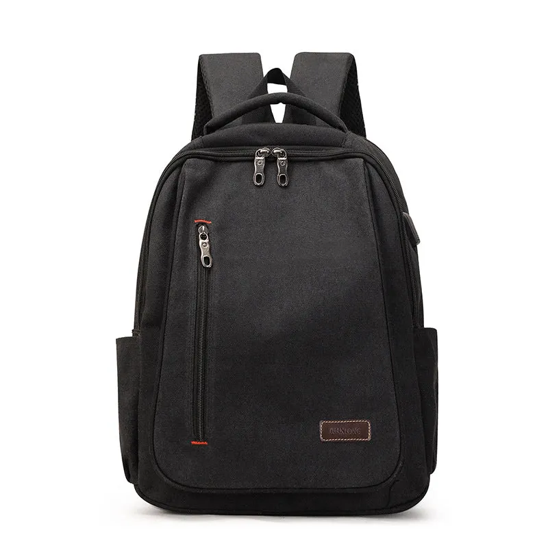 Women's Simple For Boys Canvas Large Capacity Wind Backpacks