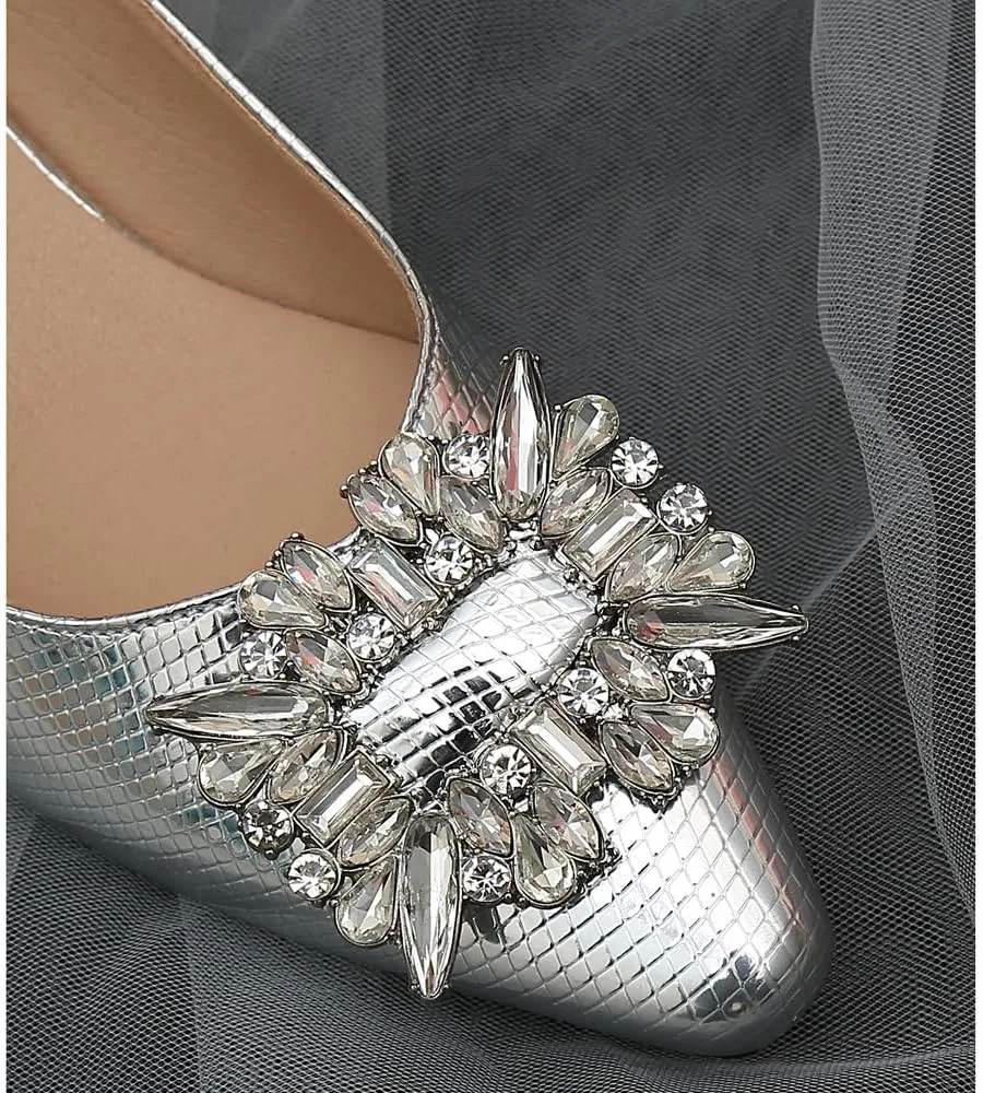 Women's Slingback Low Block Heels Closed Toe Dress Pumps Shoes for Wedding Office Evening Party