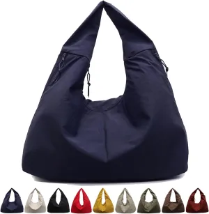 Women's Solid Color Textured Draped Tote Bag, Stellaya Large Capacity Fashion Versatile Shoulder Bag