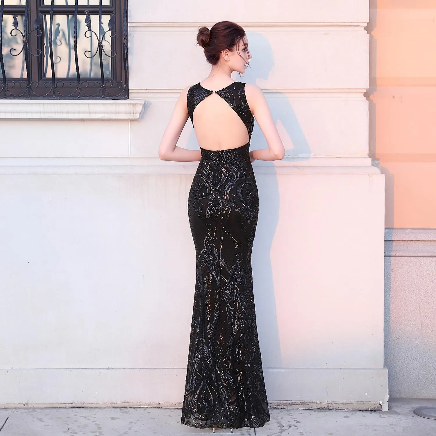 Women's Sparkly Sequin Mermaid Dresses Trumpet Evening Dresses Formal Party Prom Gowns