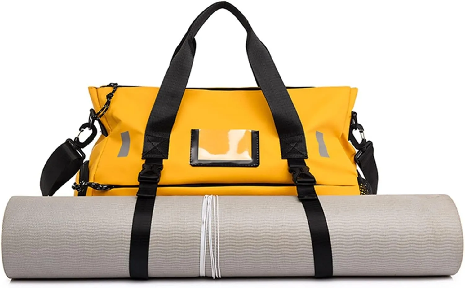 Women's Travel Training Sports Gym Bag Replaceable Yoga Mat Men's Nylon Large Waterproof Tote Bag