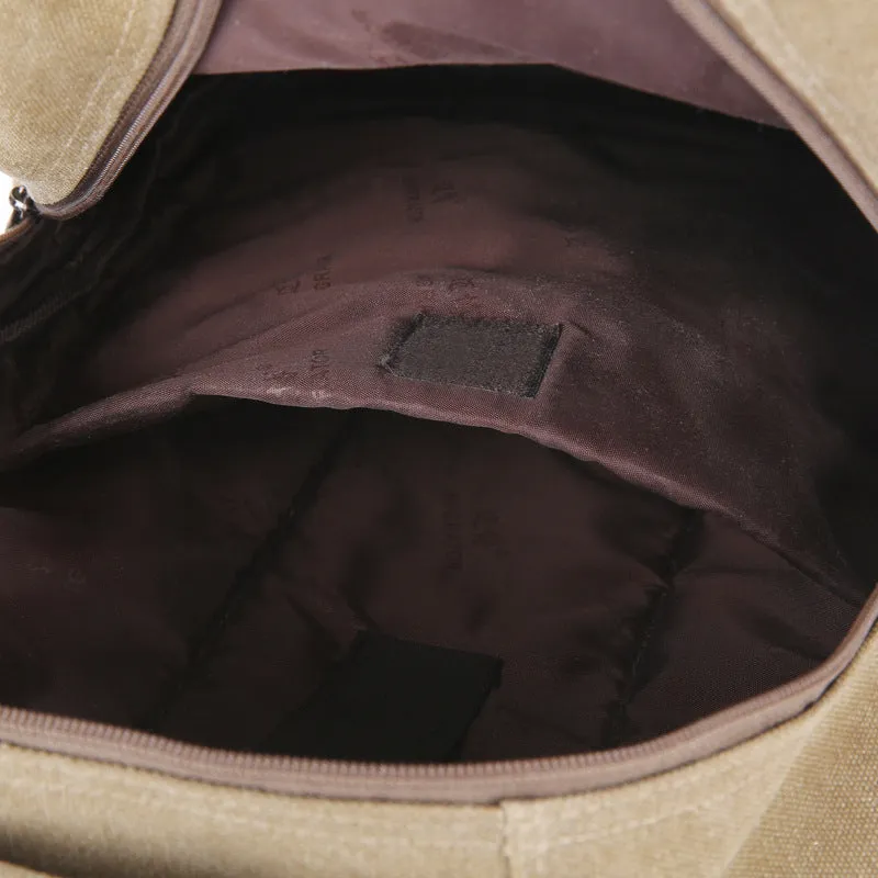 Women's Vintage Canvas Washed Male Simple Trendy Large Backpacks