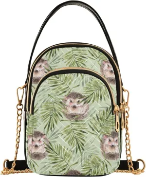 Women's Wave Cross Body Chest Bag, 52 inch Gold Chain Shoulder Handbag Purse