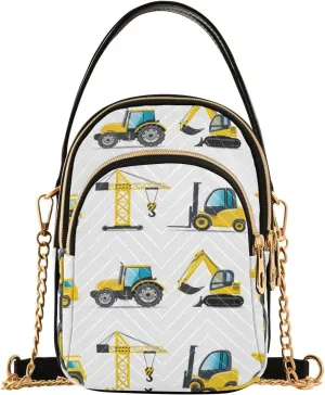 Women's Wave Cross Body Chest Bag, 52 inch Gold Chain Shoulder Handbag Purse