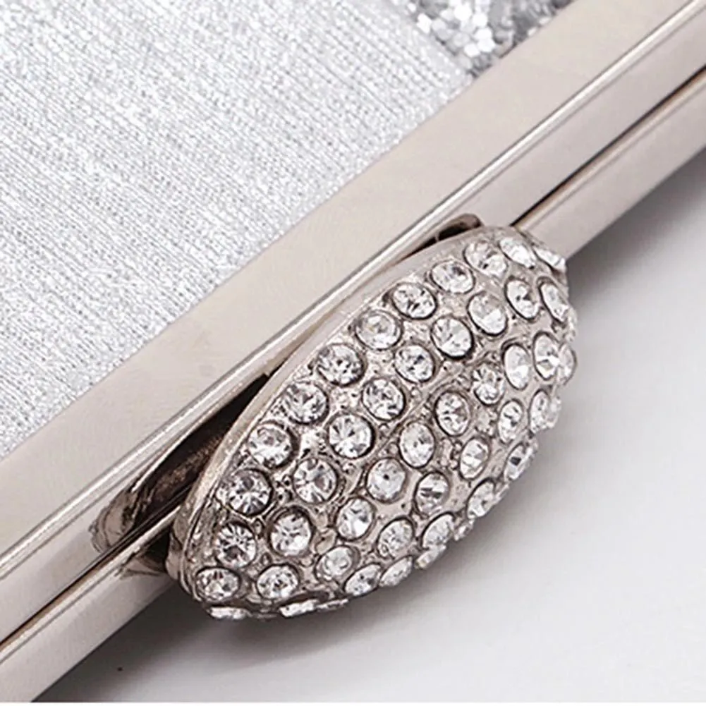 Women's Wedding Clutch Purse and Handbag Sequin Diamond Evening Bag