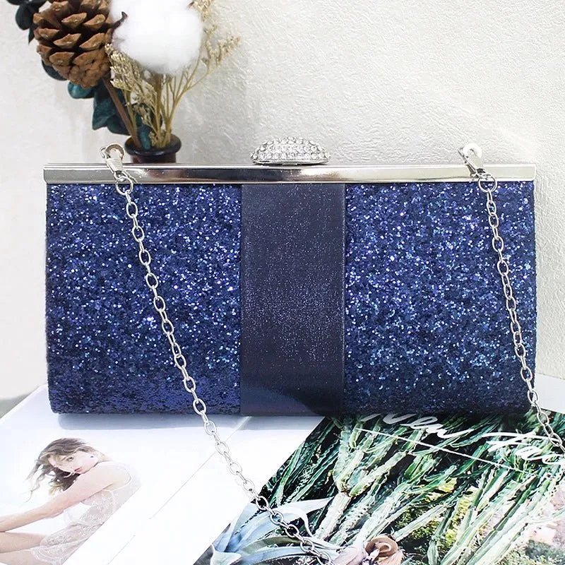 Women's Wedding Clutch Purse and Handbag Sequin Diamond Evening Bag