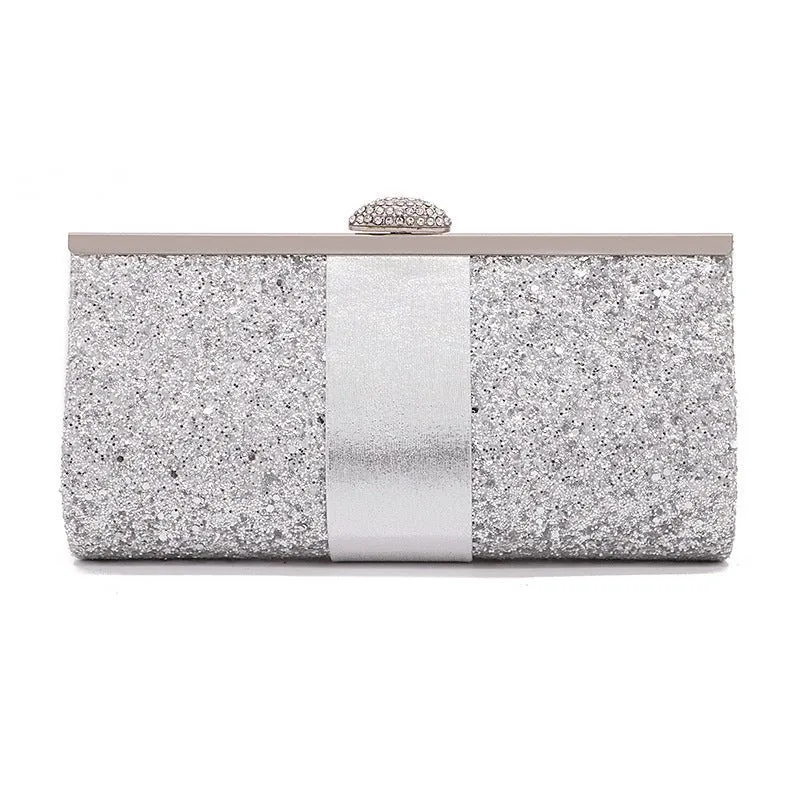 Women's Wedding Clutch Purse and Handbag Sequin Diamond Evening Bag