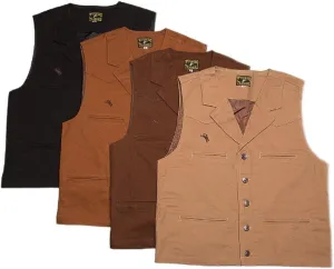 Wyoming Traders Bronco Canvas Vest (XL Tall, Chocolate)