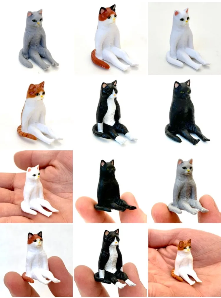 X 70891 SITTING CATS FIGURINES-DISCONTINUED