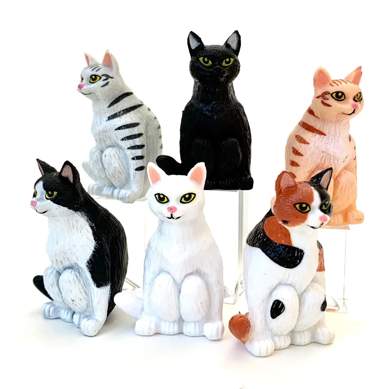 X 70892 SQUATTING CATS FIGURINES-DISCONTINUED