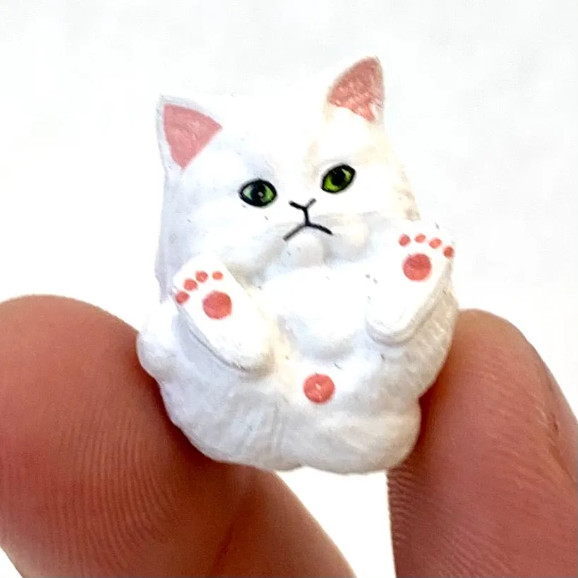 X 70893 CURLING CATS FIGURINES-DISCONTINUED