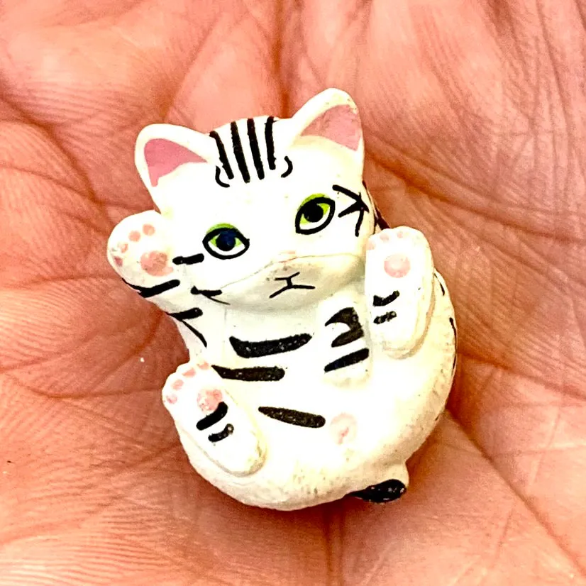 X 70893 CURLING CATS FIGURINES-DISCONTINUED