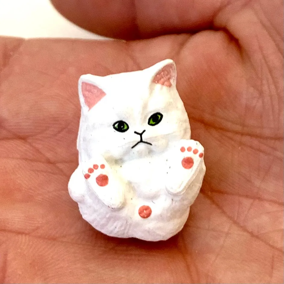 X 70893 CURLING CATS FIGURINES-DISCONTINUED