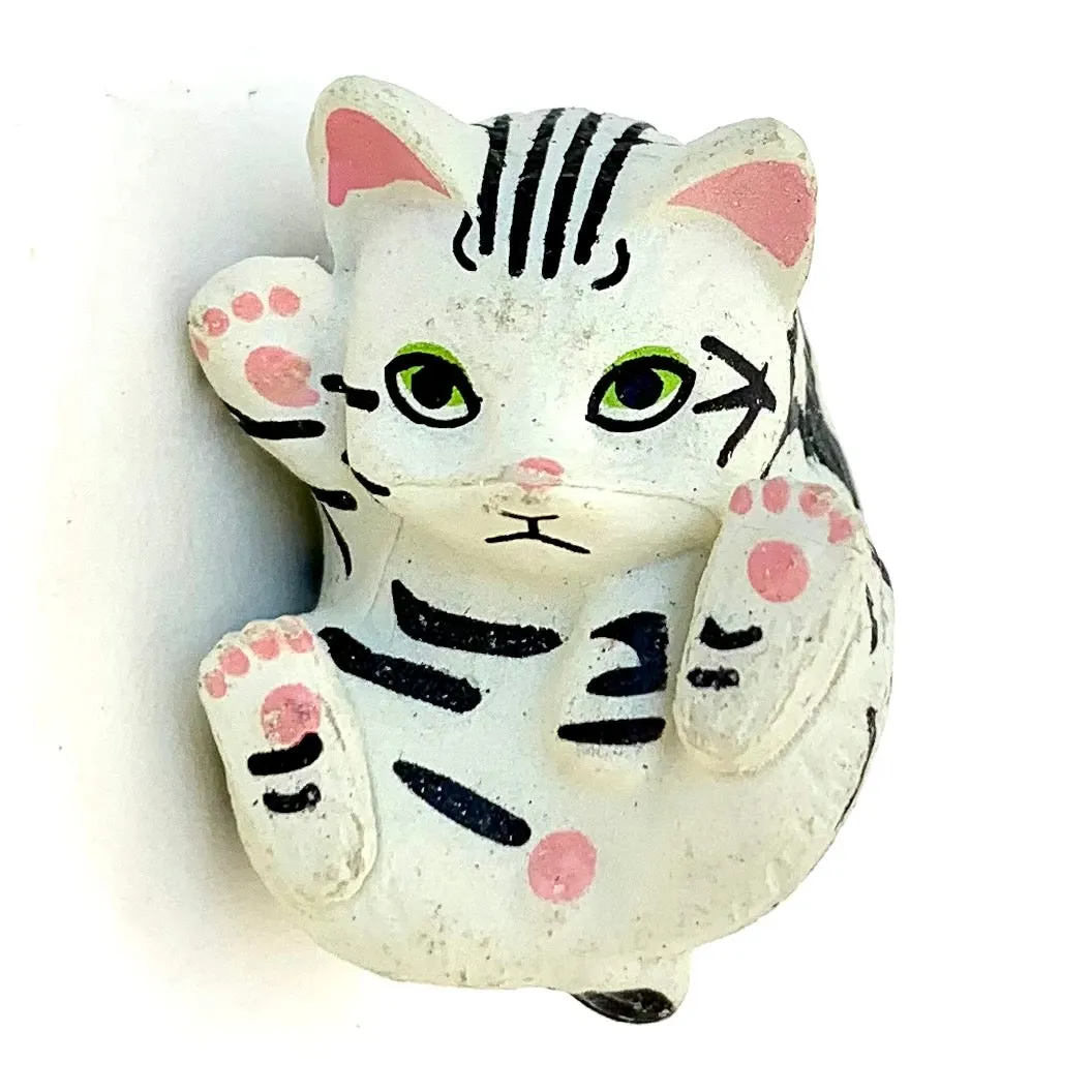 X 70893 CURLING CATS FIGURINES-DISCONTINUED