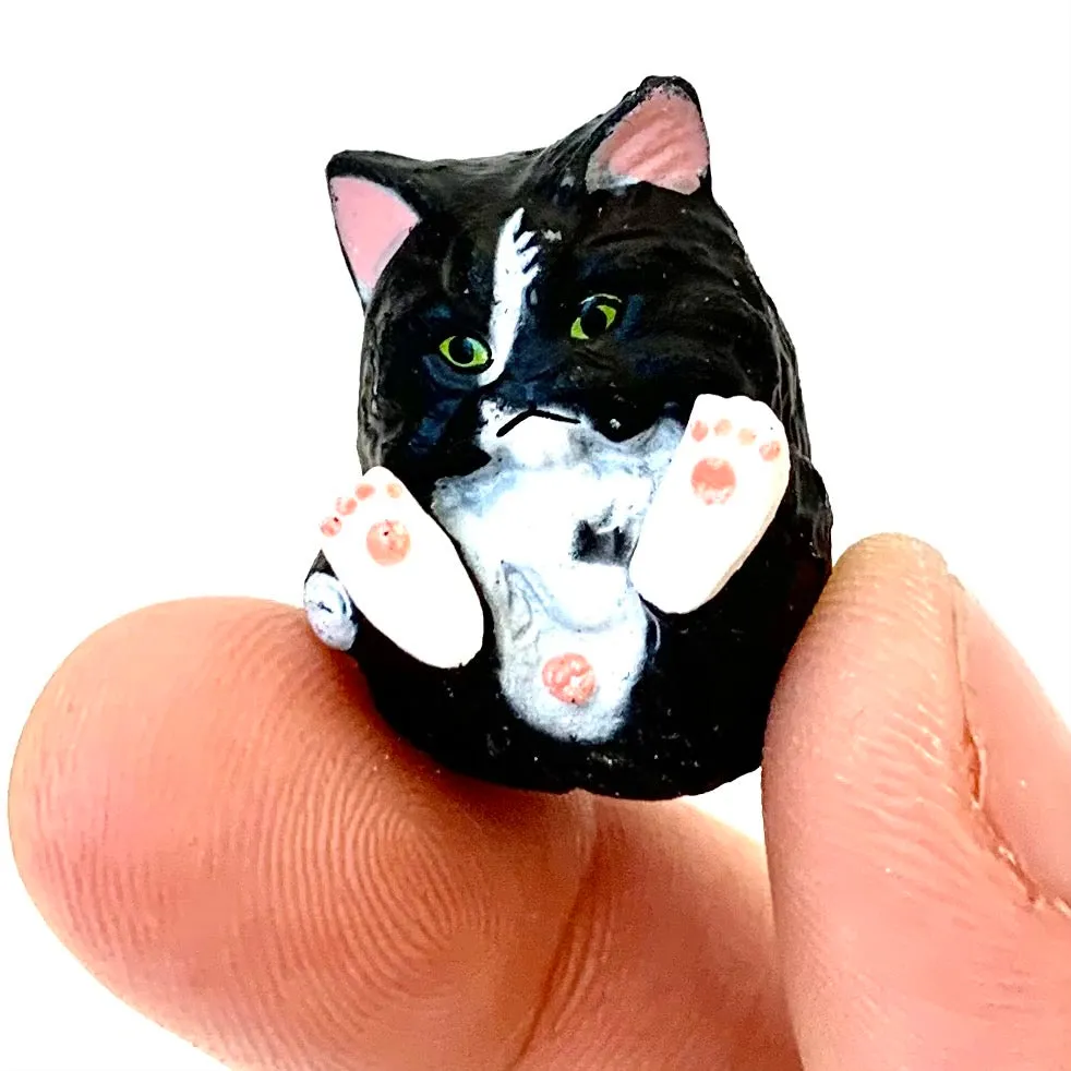 X 70893 CURLING CATS FIGURINES-DISCONTINUED