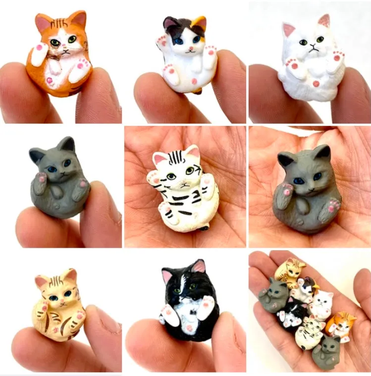 X 70893 CURLING CATS FIGURINES-DISCONTINUED