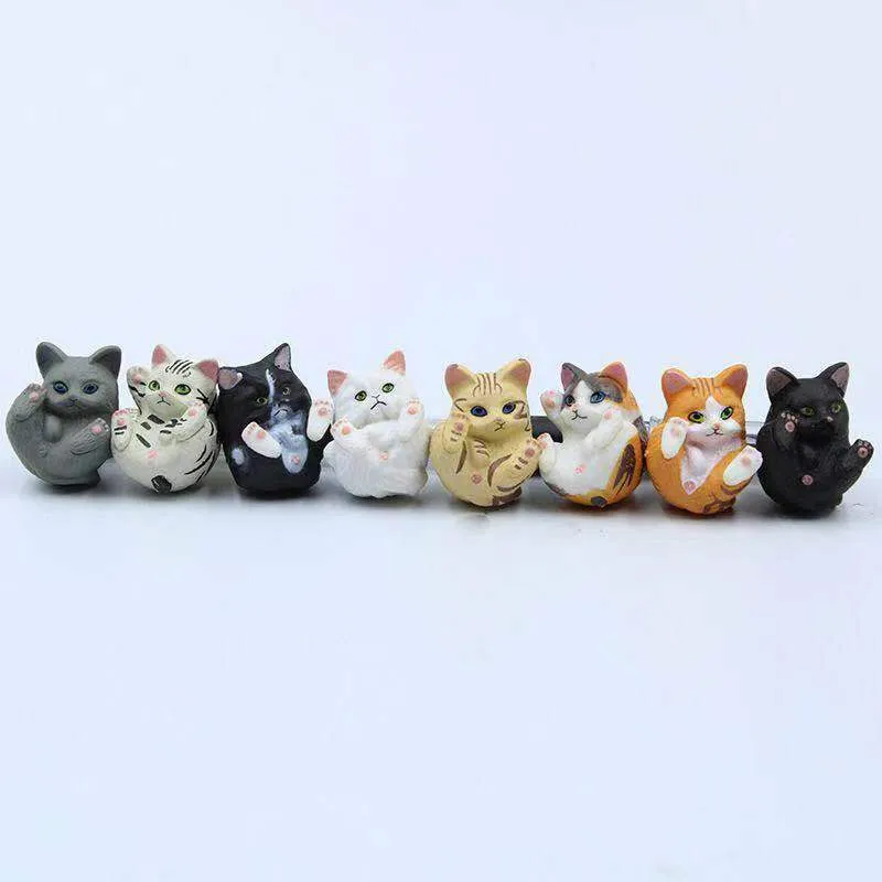 X 70893 CURLING CATS FIGURINES-DISCONTINUED