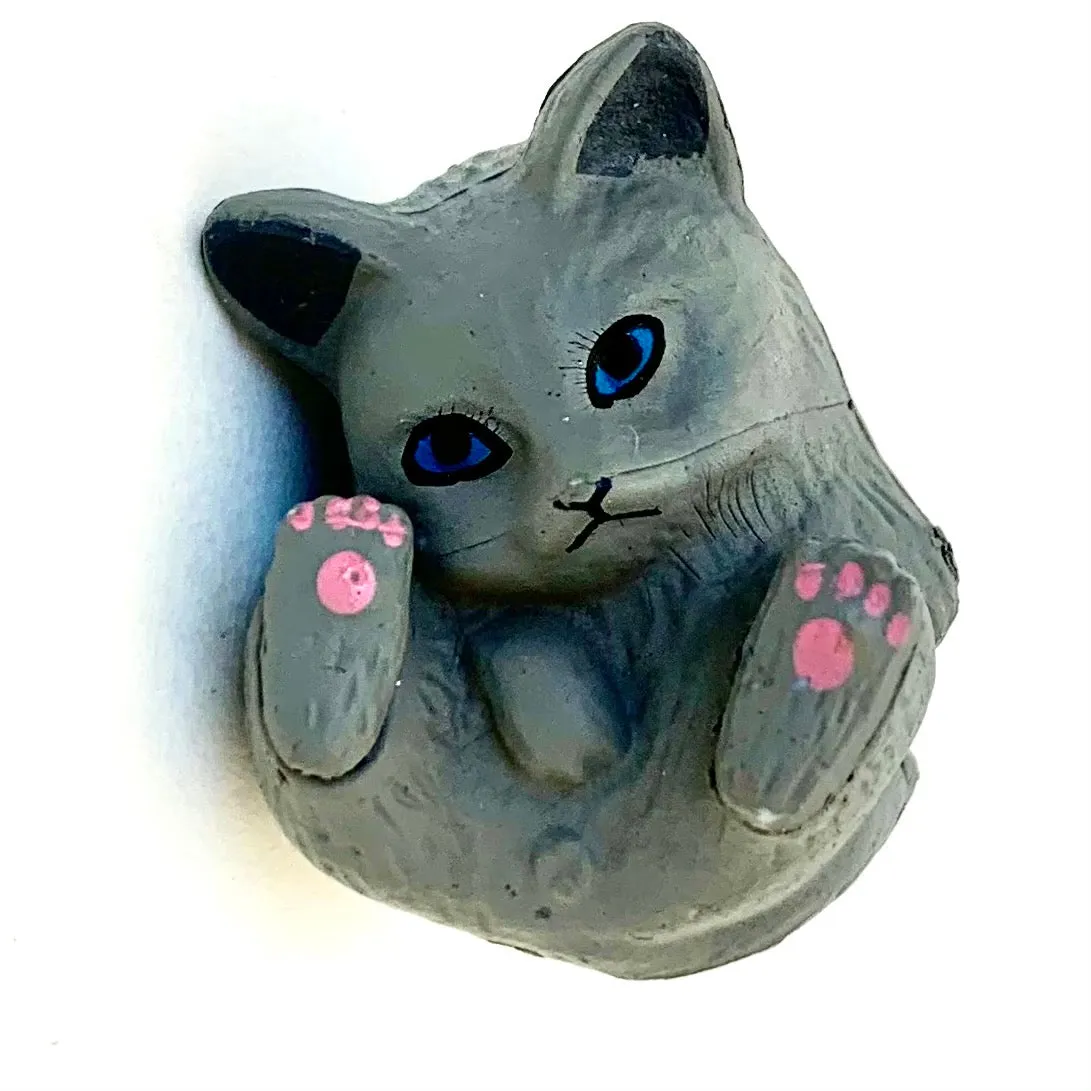 X 70893 CURLING CATS FIGURINES-DISCONTINUED