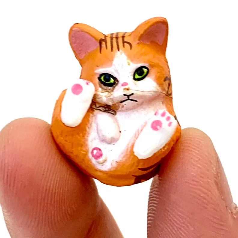 X 70893 CURLING CATS FIGURINES-DISCONTINUED