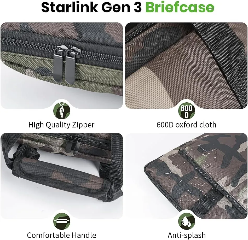 XTAR Starlink Gen 3 Satellite RV Carry Bag,Outdoor Travel Bag, Handbag for Starlink Dish and All Accessories (Camo)