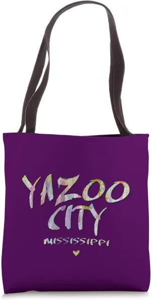 Yazoo City Mississippi - Yazoo City MS Watercolor Logo Tote Bag
