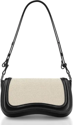 YDSIII Shoulder Bag, Women's Vintage Vegan Leather Shoulder Purse with Adjustable Strap