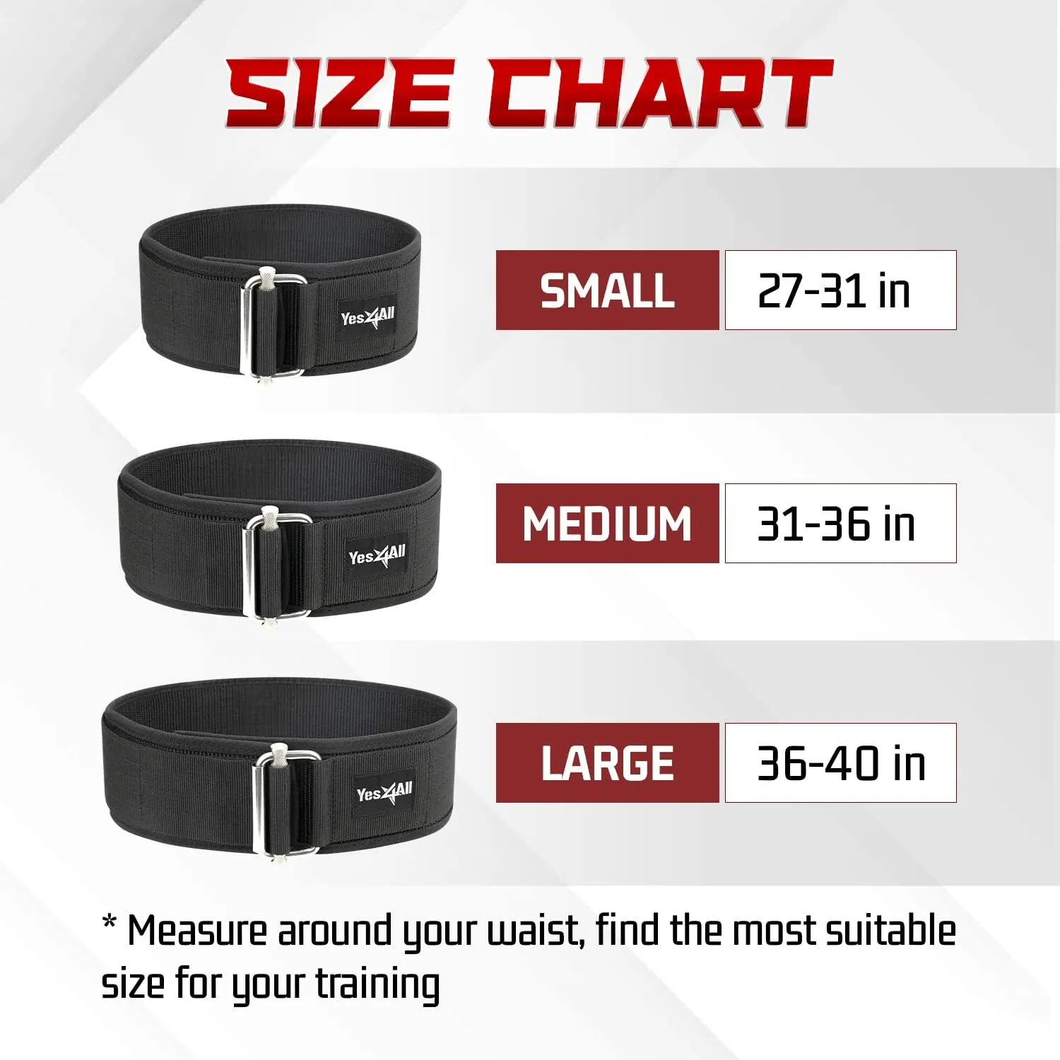 Yes4All 100% Leather Premium Weightlifting Belt/Genuine Leather/ 2in1 Dip Belt With Chain/Self-locking Belt, Robust Alloy Steel Buckle 10mm Thick For Heavy Lifting, Squats, Deadlifts, and More