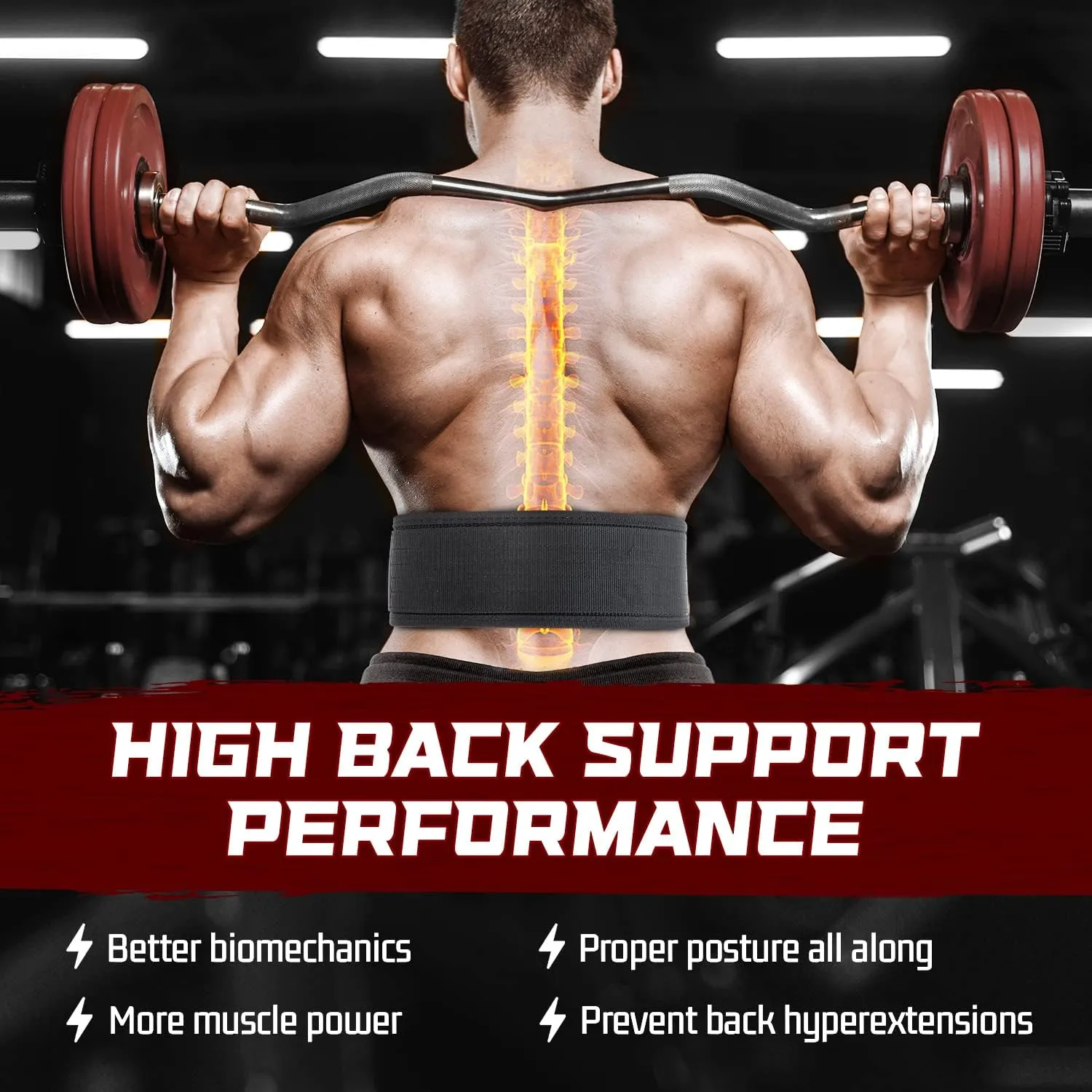 Yes4All 100% Leather Premium Weightlifting Belt/Genuine Leather/ 2in1 Dip Belt With Chain/Self-locking Belt, Robust Alloy Steel Buckle 10mm Thick For Heavy Lifting, Squats, Deadlifts, and More