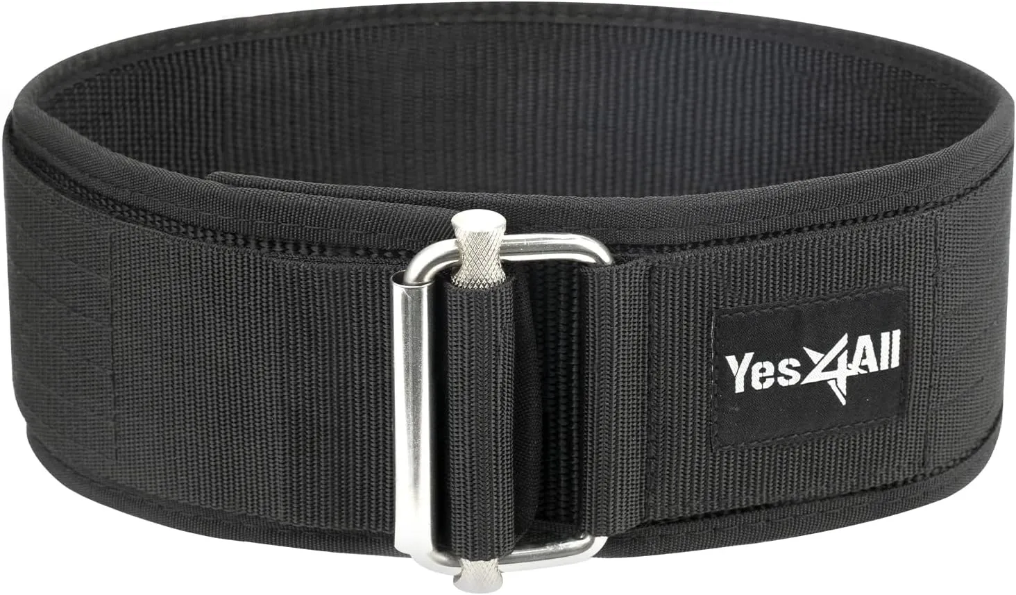 Yes4All 100% Leather Premium Weightlifting Belt/Genuine Leather/ 2in1 Dip Belt With Chain/Self-locking Belt, Robust Alloy Steel Buckle 10mm Thick For Heavy Lifting, Squats, Deadlifts, and More