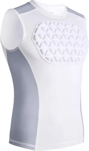 Youth Baseball Chest Protector Padded Compression Shirt Support Softball Football Heart Sternum Guard