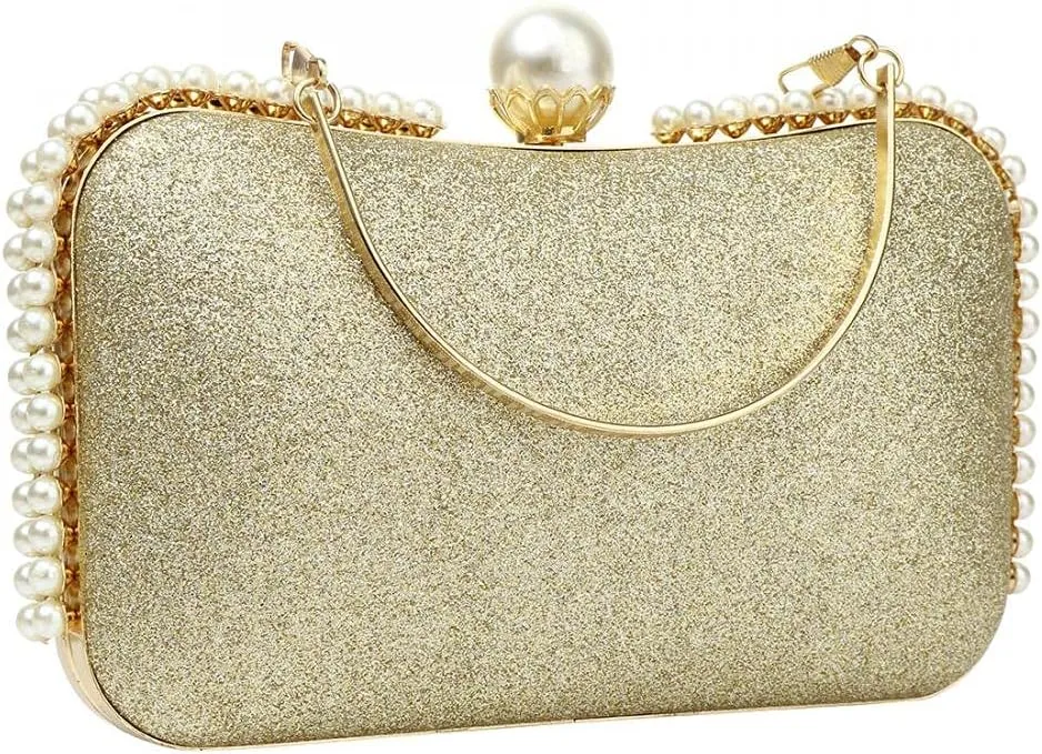 YYW Evening Clutch Bag, Womens Wedding Purse Bridal Prom Handbag Party Bags Sequin Bag