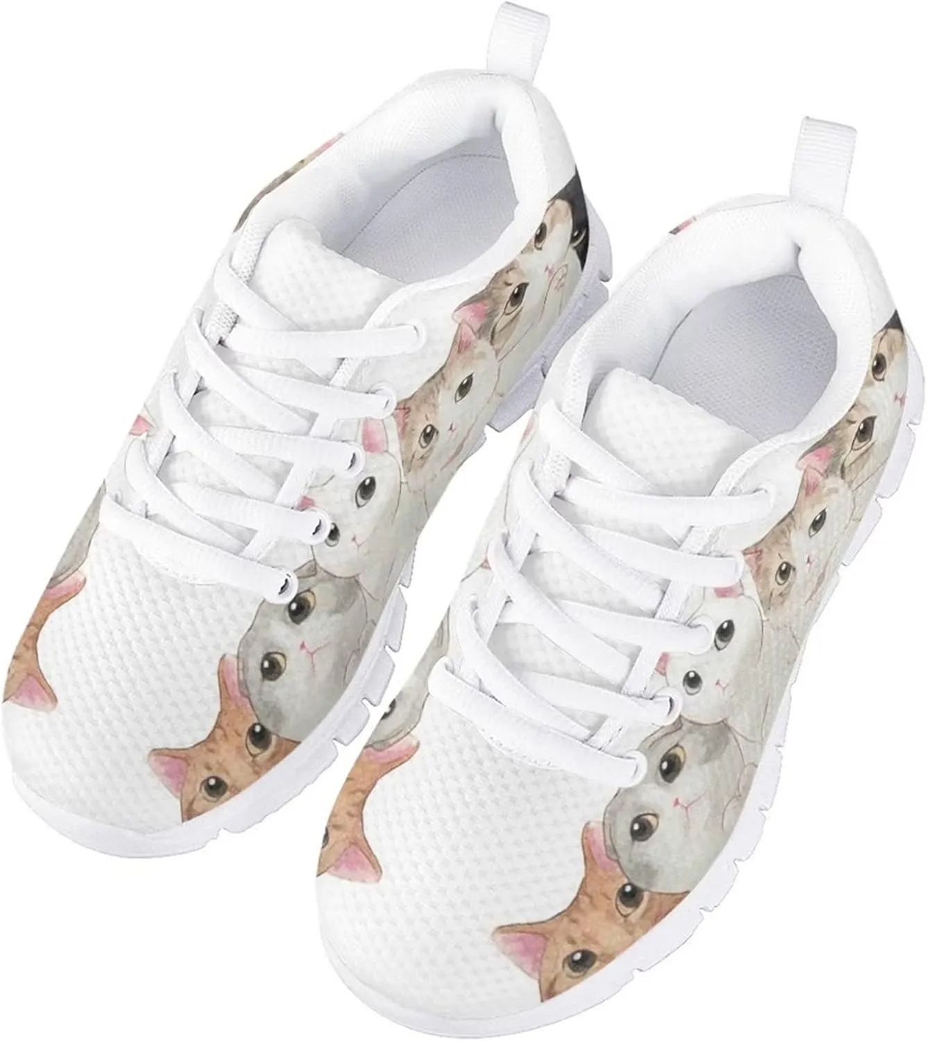 Yzaoxia Little/Big Kids Tennis Shoes for Girls Breathable Mesh Sneakers Lightweight Running Shoes Size 11-3