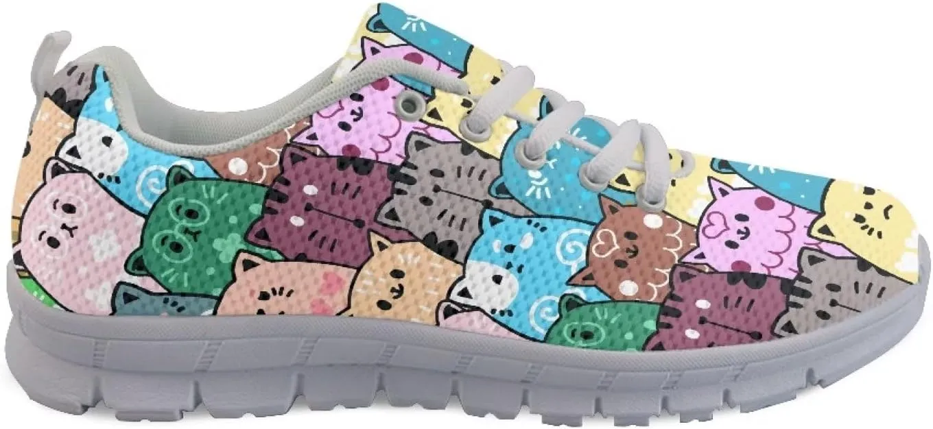Yzaoxia Tennis Shoes for Women Breathable Mesh Sneakers Walking Running Sports Shoes Size 5-12