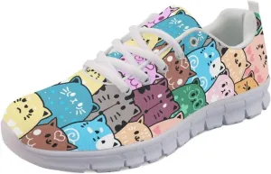 Yzaoxia Tennis Shoes for Women Breathable Mesh Sneakers Walking Running Sports Shoes Size 5-12