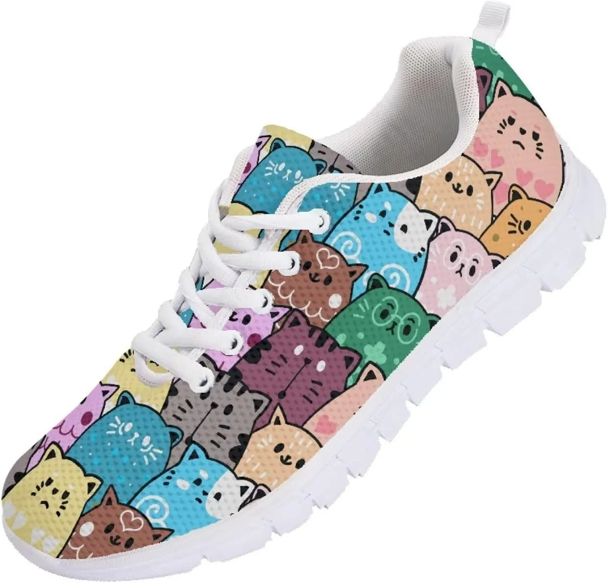 Yzaoxia Tennis Shoes for Women Breathable Mesh Sneakers Walking Running Sports Shoes Size 5-12