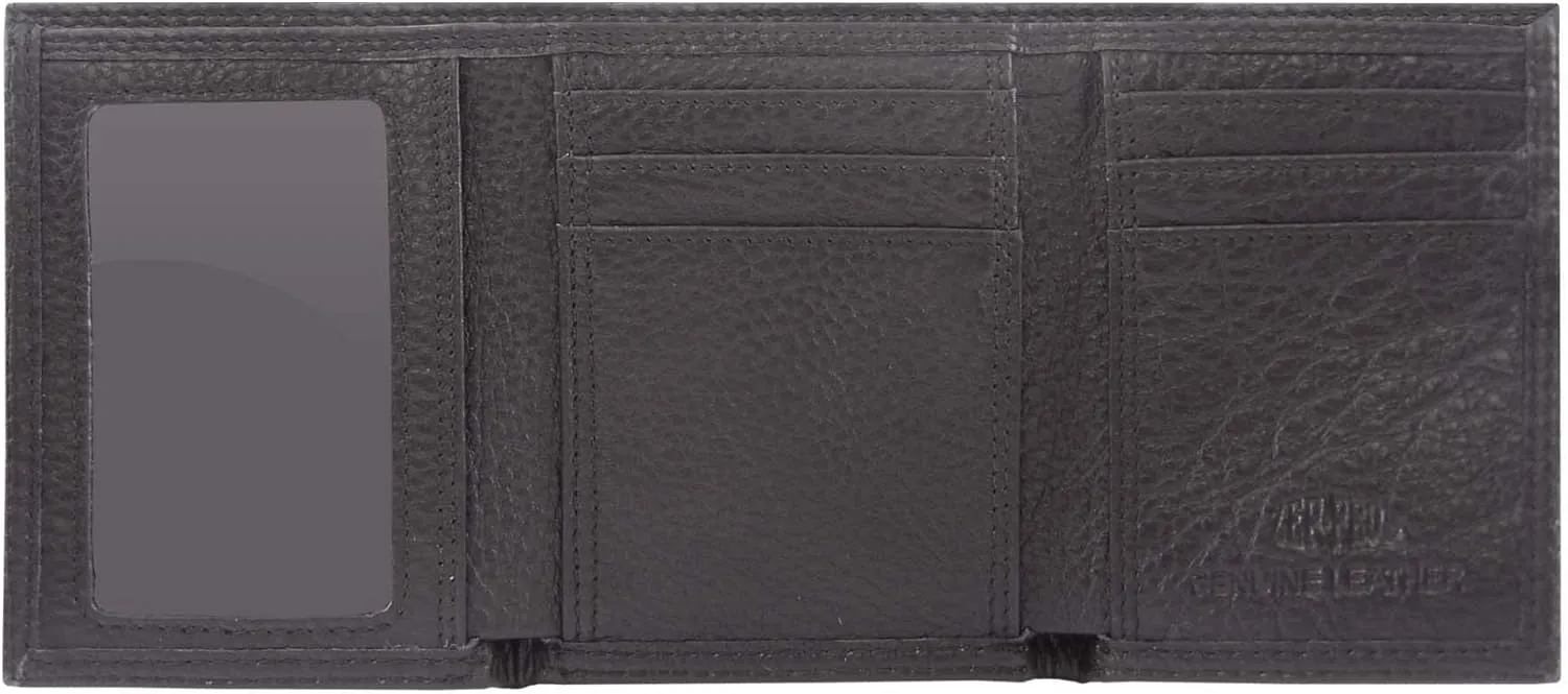 ZEP-PRO NCAA Alabama Crimson Tide Pebble Grain Leather Trifold Concho Wallet