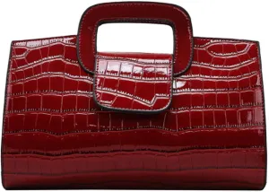 ZLMBAGUS Women Vintage Flap Tote Top Handle Satchel Handbags PU Leather Clutch Purse Shoulder Bag