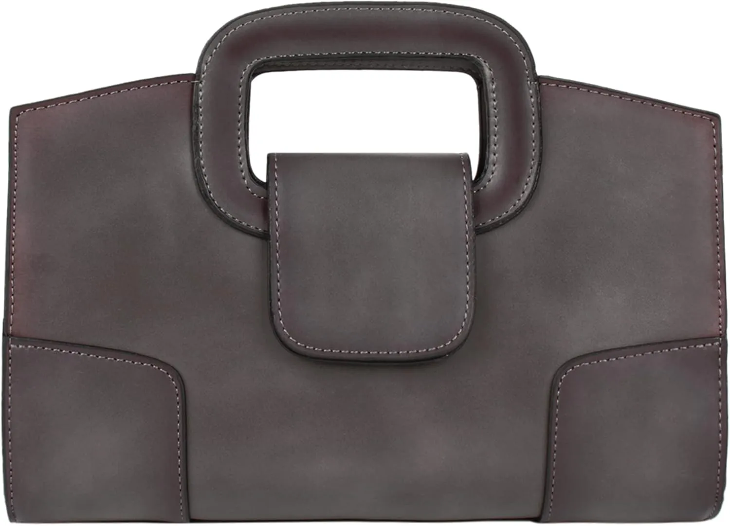ZLMBAGUS Women Vintage Flap Tote Top Handle Satchel Handbags PU Leather Clutch Purse Shoulder Bag
