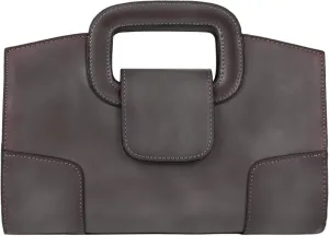 ZLMBAGUS Women Vintage Flap Tote Top Handle Satchel Handbags PU Leather Clutch Purse Shoulder Bag